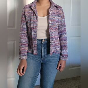 Multicolor Button-Up Jacket